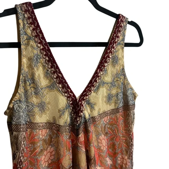 Bohemian Floral Dress in Multicolor - Picture 2 of 10